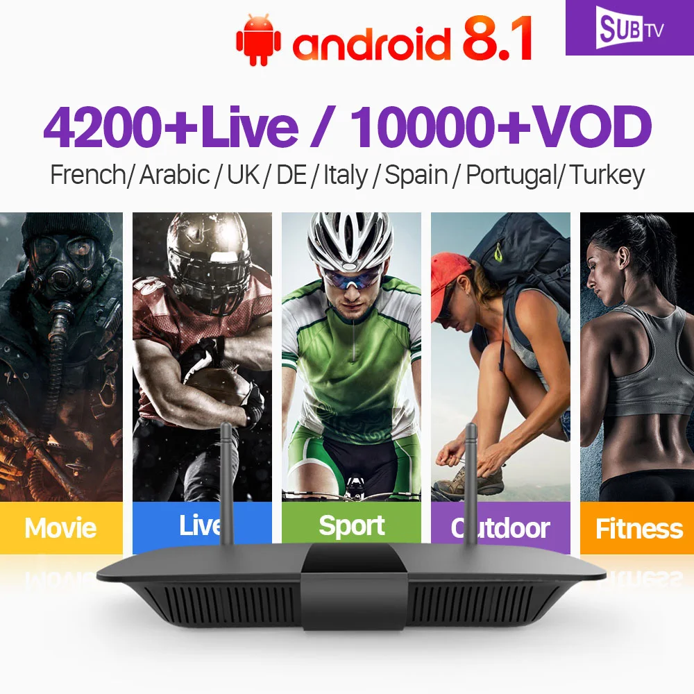 

Q1504 IPTV French Arabic Android 8.1 Leadcool Box 1 Year SUBTV Code H.265 4K IPTV Subscription Turkey Germany IPTV Canada box