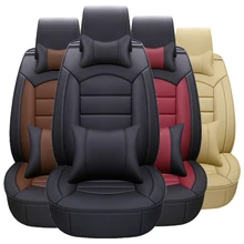 Высокое качество кожаные чехлы для сидений автомобиля PEUGEOT 206 207 307 308 301 407 3008 Mazda 2 3 6 CX-5 Авто Стайлинг защитная подушка