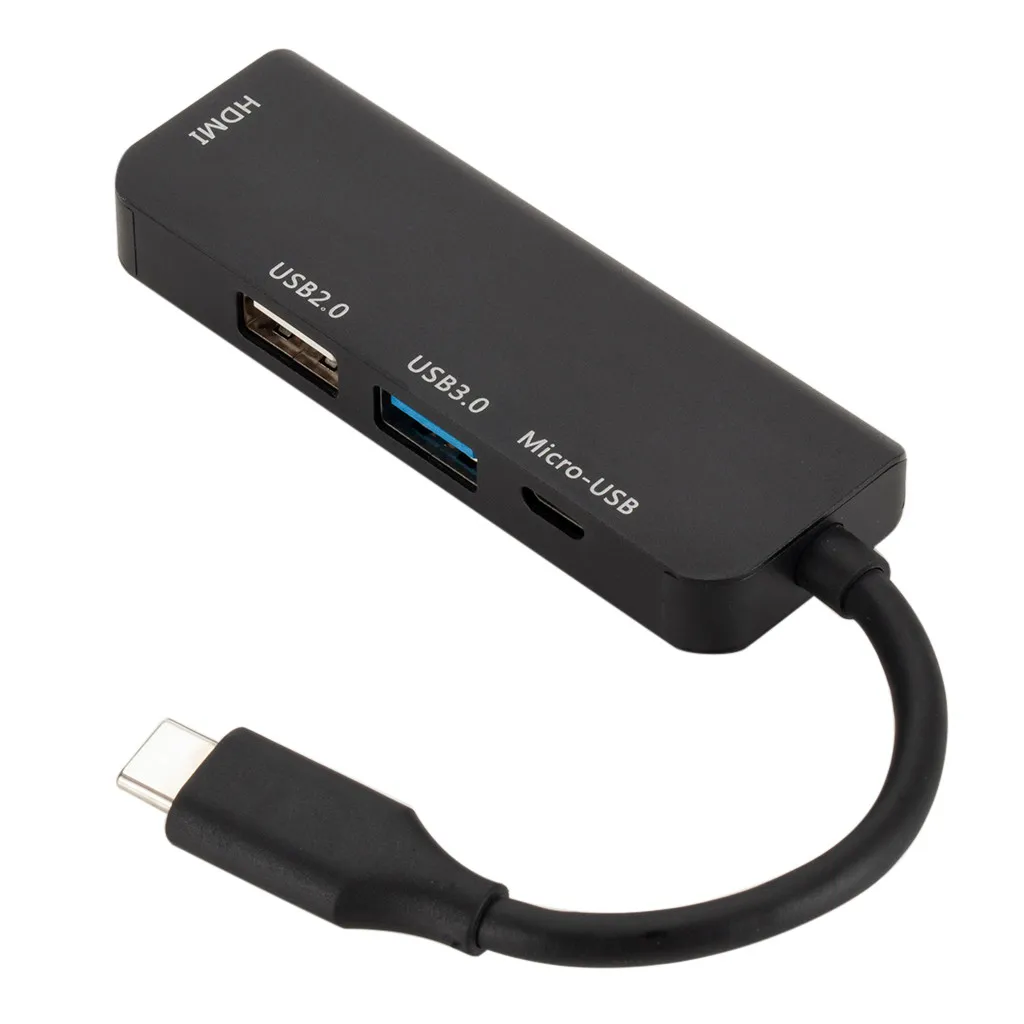 CARPRIE Tpye-C к Micro USB 3,0 2,0 HDMI Thunderbolt 4 порта сплиттер адаптер совместимый для MacBook Pro samsung Galaxy S9/S8