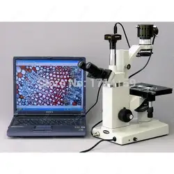 Инвертированный микроскоп-amscope поставки перевернутый культуры ткани тринокулярный микроскоп 40x-800x