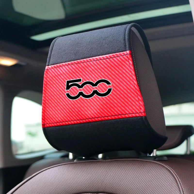 

Car accessories headrest cover Fit For fiat 500 punto abarth stilo ducato palio bravo doblo Comfortable Soft Cushion Cover