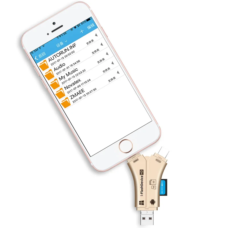 4 в 1 SD кард-ридер для iPhone 8 Plus, Micro usb type C OTG MicroSD SD TF кард-ридер для iPad iPhone x 5 6 7 Plus Android PC