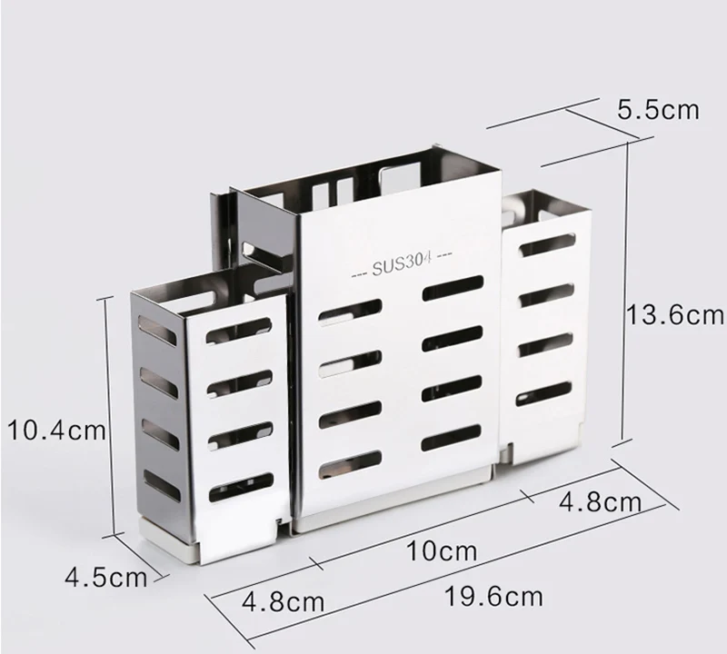 Многофункциональная нержавеющая стальная палочка для еды клетка усиленная ложка стойка держатель ножей вилка полки кухонные принадлежности Органайзер