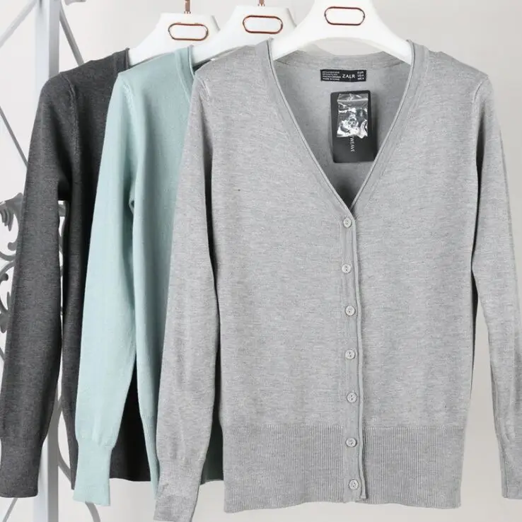 

23 Colors Size S-XXL Spring Autumn Women Knitting Full Sleeve Sweaters Cardigans Female Curl-edged Knitted Soft Cardigans