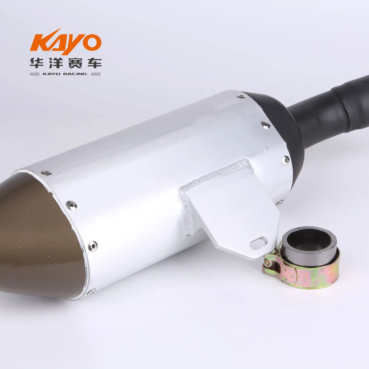 US $66.49 Huayang kayo 2016 t2 t4 offroad motorcycle general tube dirt pit bike muffler exhaust pipe