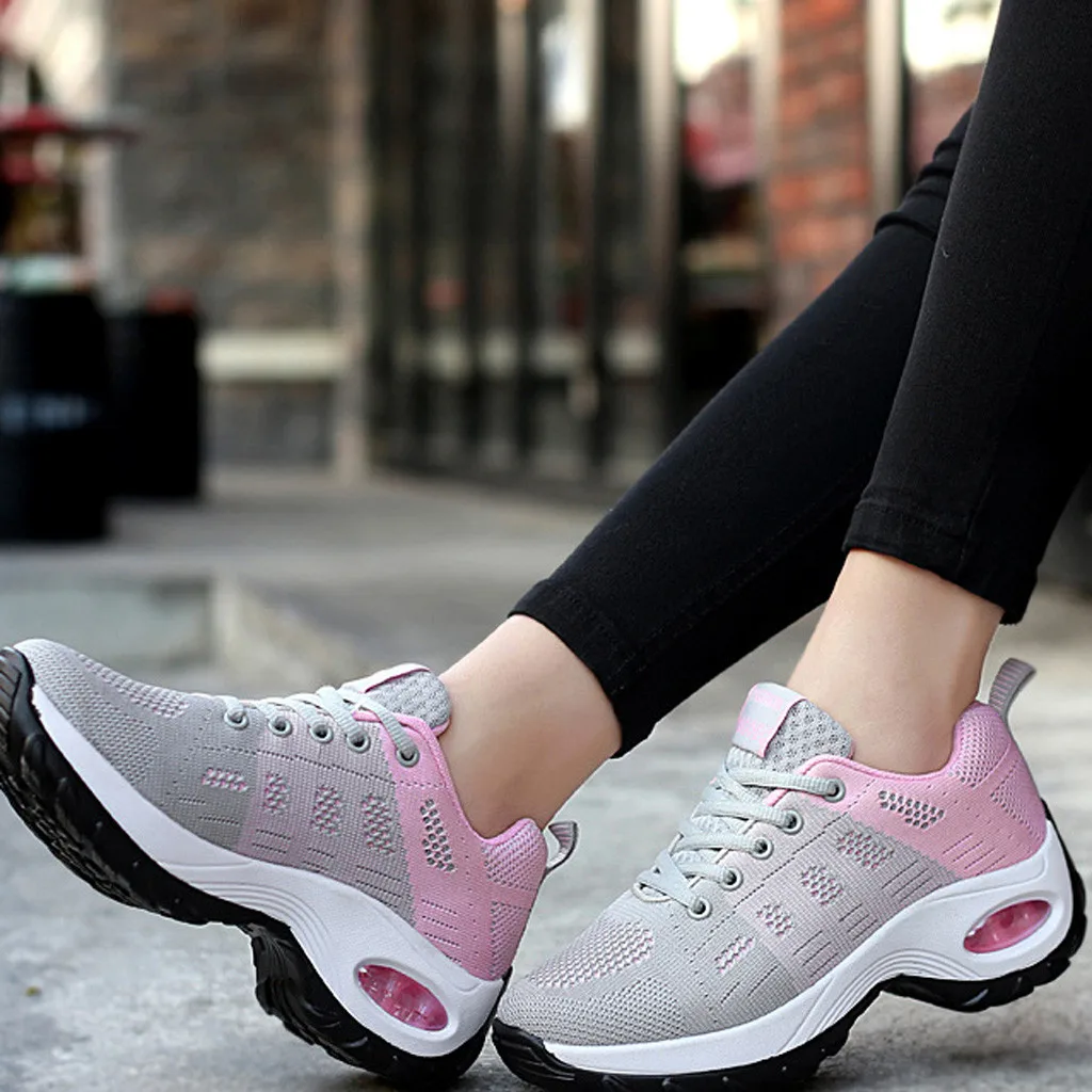 KANCOOLD женские кроссовки из сетчатого материала для отдыха, спортивные кроссовки на толстой подошве, легкая износостойкая обувь