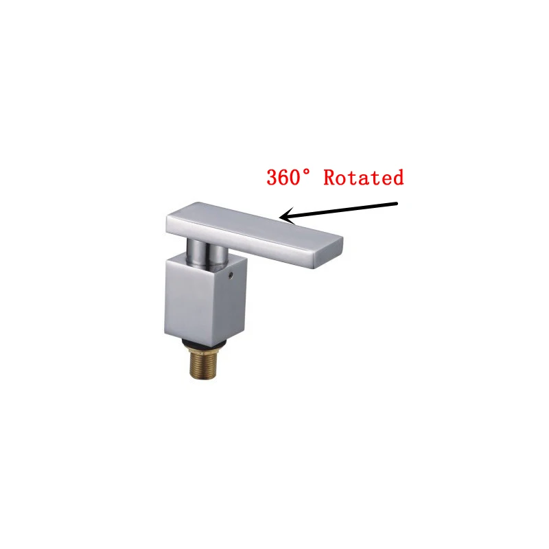 New design Copper rotated Deck Mounted bathtub faucet outlet water