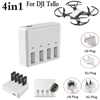 

Upgrade 4in1 Drone Multi Battery Charger Hub Intelligent Quick Charging For DJI Tello 20A Drop Shipping