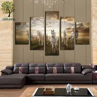 High Quality Price Art Pictures Running Horse Large HD Modern Home Wall Decor Abstract Canvas Print Oil Painting No Frame HW042