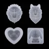 Moule artisanal en résine de Silicone, cœur, lapin, tête de loup, Lion, DIY ► Photo 1/6