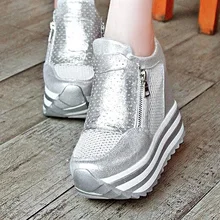 Women Pumps Casual Shoes 12CM Ultra High Sexy Heels Silver New Ladies Girls Evening Shoes