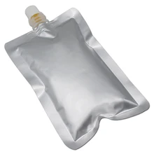 80 шт./лот, прозрачная/Серебристая упаковка из чистой алюминиевой фольги, сумка для хранения напитков, молока, питья, сумка для хранения, полиэтиленовый пакет для сока