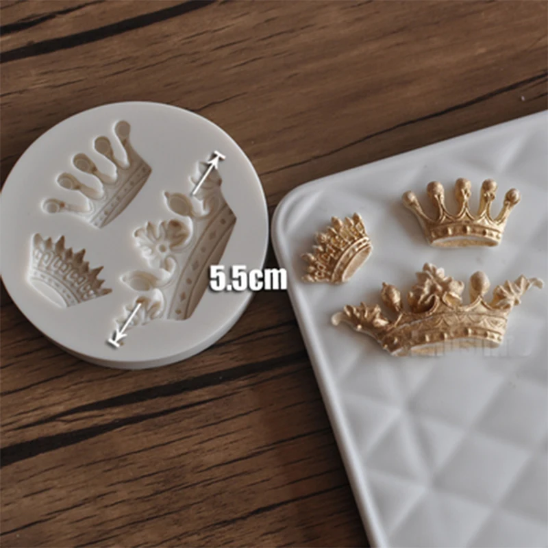 Мини-корона 3D силиконовые формы силиконовые торт на день рождения кекс украшения помадки плесень DIY выпечки Кондитерские инструмент форма для мыла