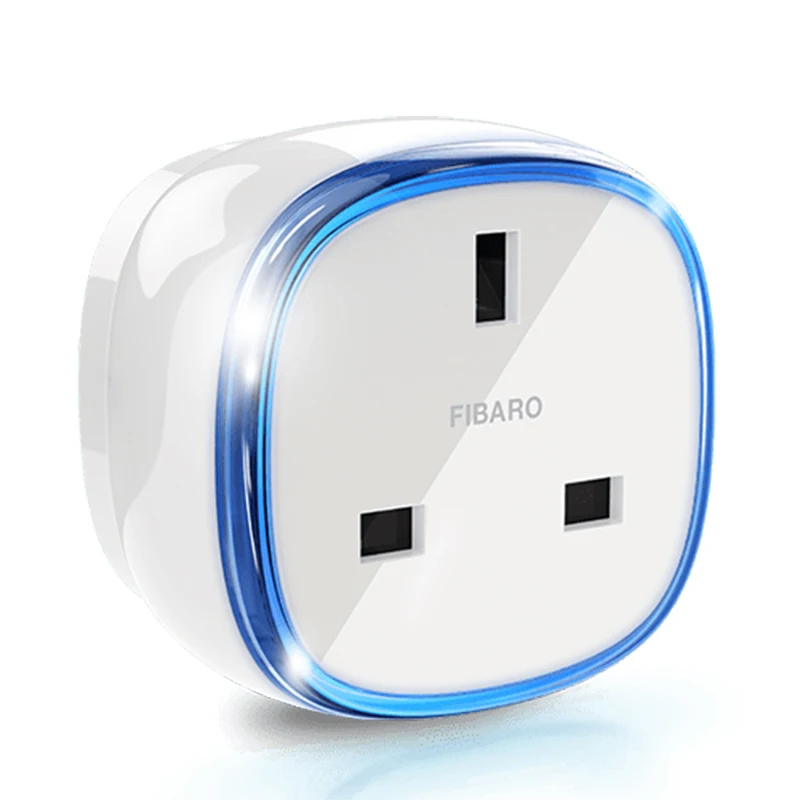 Fibaro Z Wave plus настенная штепсельная вилка розетка с функцией счетчика мощности