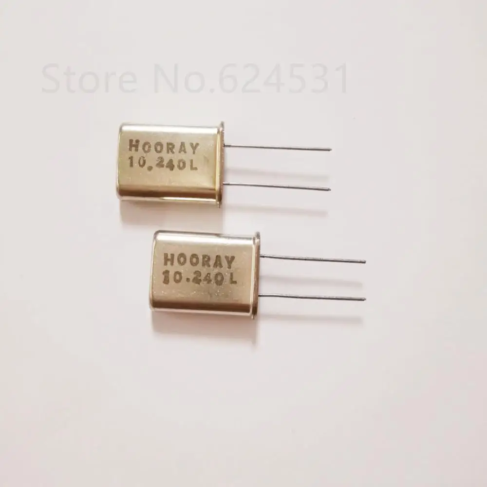 10pcs Quartz Resonator HC-49U 10.240MHZ Passive Inline Crystal 10.24M 10.240M DIP 2P