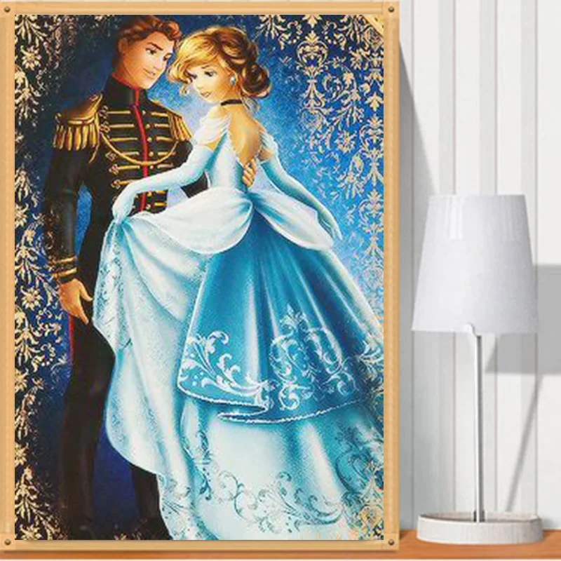 

Prince and Princess 5d Diamond Paintings Embroidery Mosaic Diamond Paste Cross Stitch Wall Art Decoration Handmade Craft Gifts