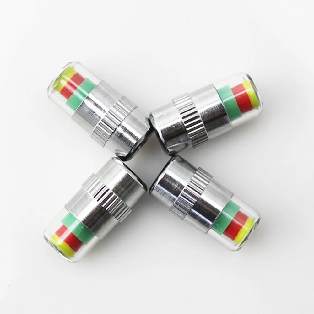 New 4pcs/Lot 2.4 bar tire pressure,car tire Monitor pressure gauge,Cap