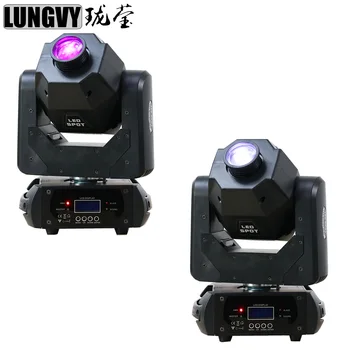 

Free Shipping 2pcs/lot Led 60w Spot Moving Head Light Mini Spot Lights Multi-Pattern Color Mixing For Dj Stage Lighting