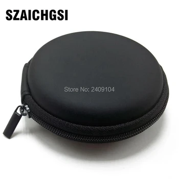 

SZAICHGSI Pocket Case Earphone Headphone SD Card Fidget Hand Spinner Bag Holder Storage black color wholesale 100pcs/lot