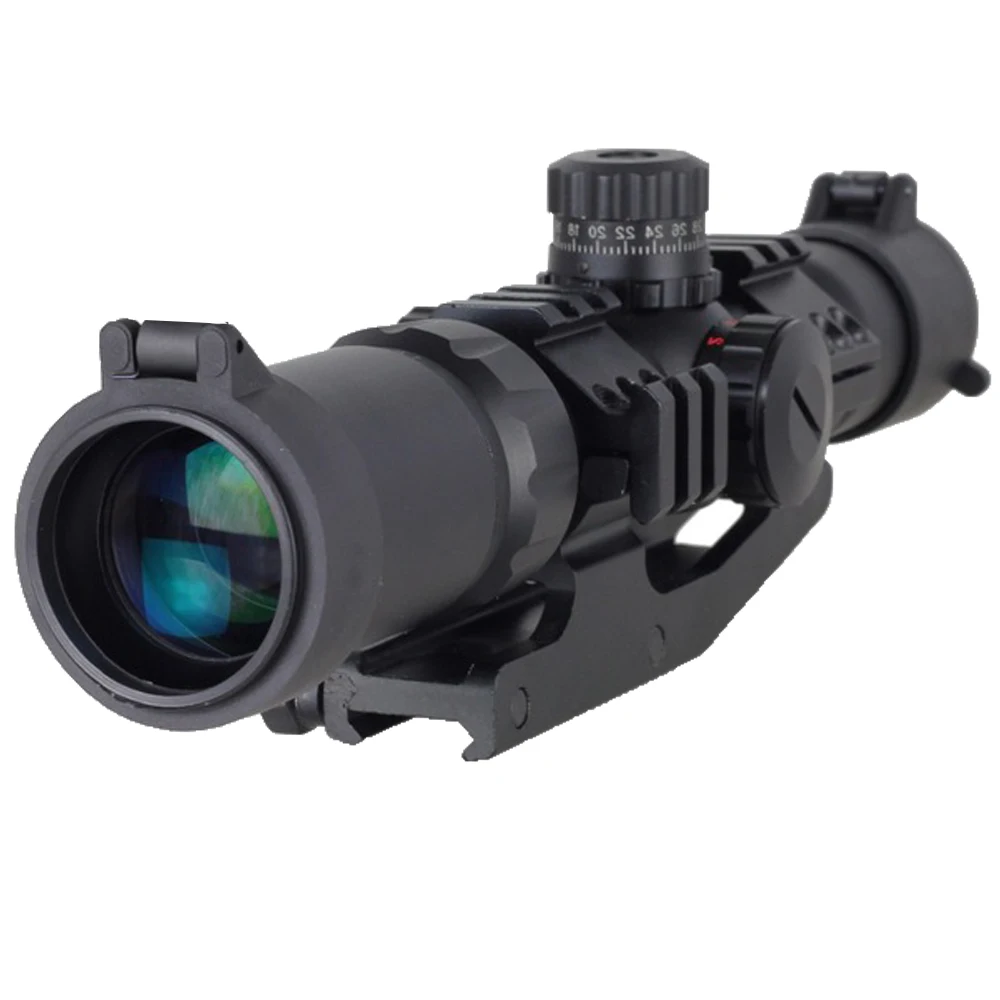 

WIPSON Tactical 1.5-4x30 Tri-illuminated Red Green Blue Mil-dot Reticle Rifle Scope riflescope Sight free shipping