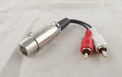 10 шт. красный, белый 2 RCA штекер XLR Женский Джек стерео аудио Динамик AMP y-образный кабель 15 см