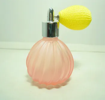 

Free Shipping 1pcs 100ML Frosted Color Glass Perfume Bottles With Air Bag Atomizer Display Parfum Bottls For Wedding Nice Gift