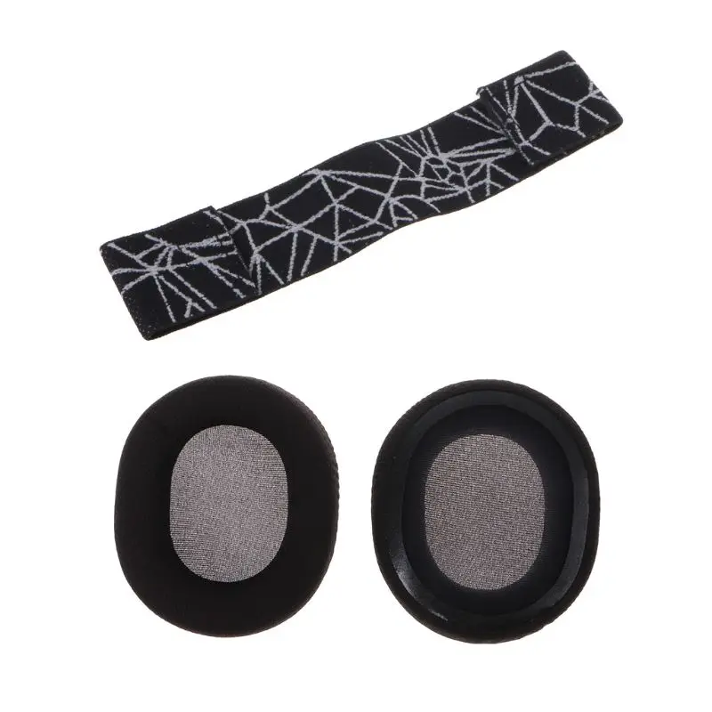 

Foam Earpads Ear Pads Sponge Cushion Replacement Elastic Head Band Headband for SteelSeries Arctis 3/5/7 Gaming Headset