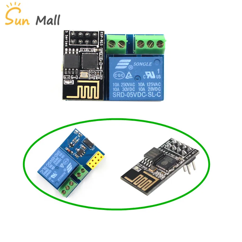 

ESP8266 ESP-01S Relay Module Remote Switch Phone APP DIY Project Design Kit
