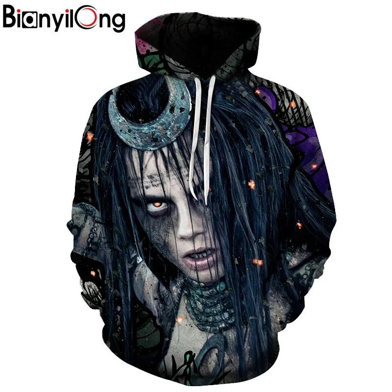 

Hoodies Enchantress 3D Hoodies Men Sweatshirts Movie Funny Pullover Hooded Tracksuits Fashion Novelty Joker Printed Male Coats