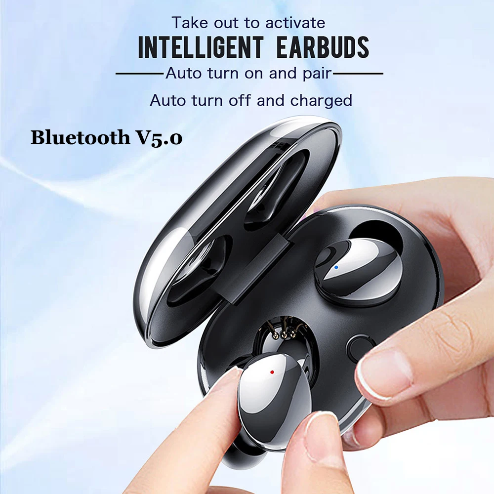 

TWS 880 Binaural Call Bluetooth 5.0 Earphones Waterproof Headset True Wireless Earbuds Touch Control Swimming Earphone No Delay