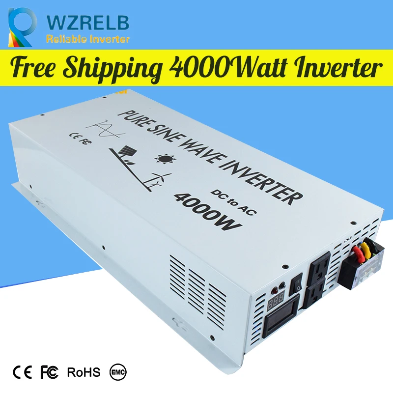 

Micro grid tie inverter 12V/24V 4000W Peak Power Inverter Voltage Convertor Transformer 48V Automatic Adaptable