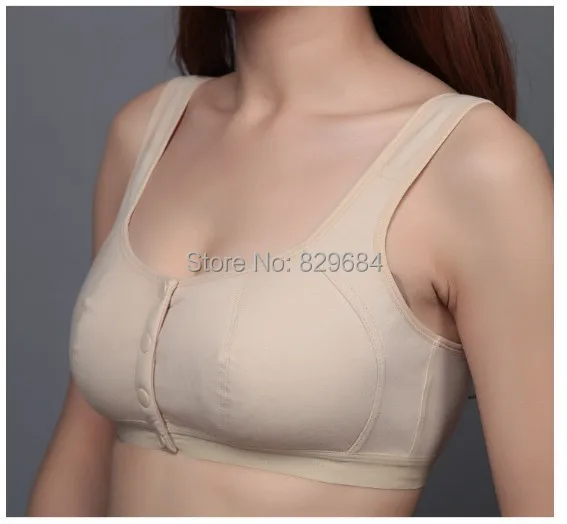 

Push up Women bra Front button single-bra underwear cotton wireless bralette plus size 36 38 40 42 44 B C D cup soft lingerie C3