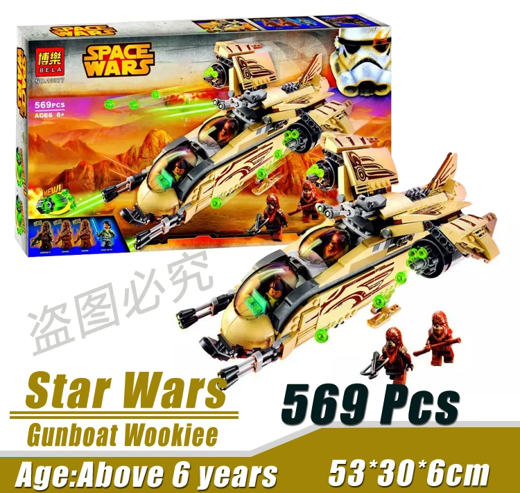

Bela 10377 Star Wars Space Wars Gunboat Wookiee MechMinifigures Building Block Minifigure Toys Compatible with Legoe