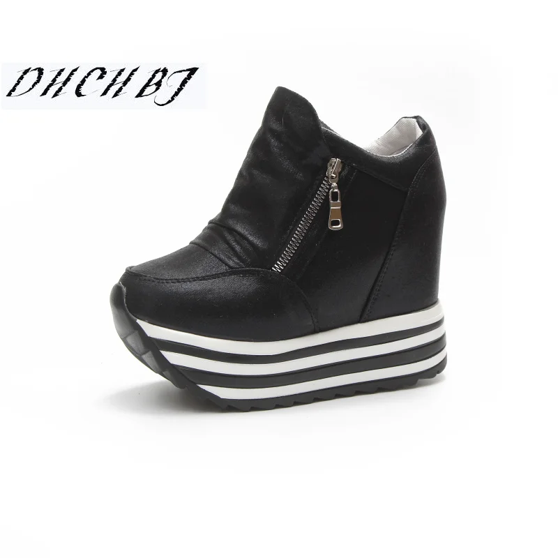 

2019 Spring 13 cm thick wedge bottom increased casual shoes for women's shoes in the fashion high platform shoes