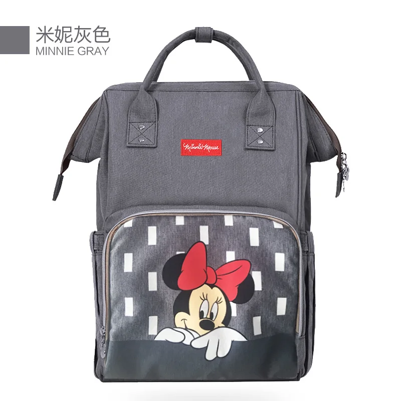 Disney модная сумка для подгузников путешествия мать и ребенок рюкзак большой емкости Многофункциональный водонепроницаемый Микки Минни Мама сумка