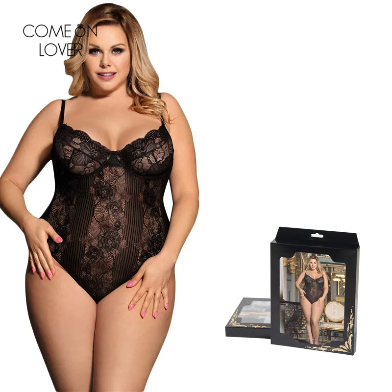 Comeonlover кружева боди Черный Combishort комбинезон короткие летние комбинезоны без
