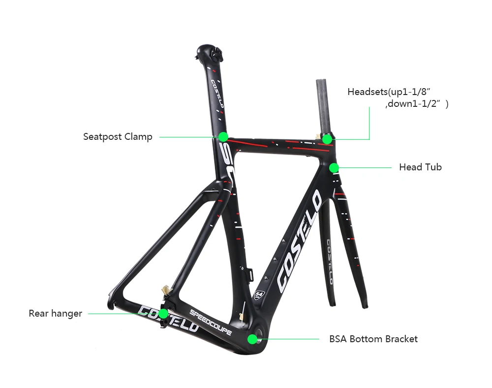 Excellent 2019 Costelo Speedcoupe carbon road bike frame Costelo bicycle bicicleta frame carbon fiber bicycle frame 48 51 54 56 4