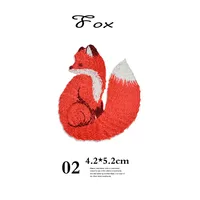 Buy AHYONNIEX Brand Iron On Embroidered Cute Fox Patches Clothes Bags Applique Embroidery Patches Iron Patch Online - Image 4