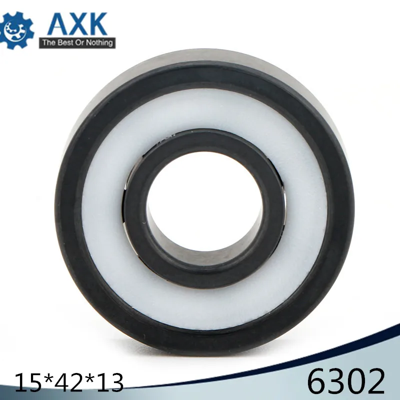 6302 Full Ceramic Bearing ( 1 PC ) 15*42*13 mm Si3N4 Material 6302CE All Silicon Nitride Ceramic Ball Bearings