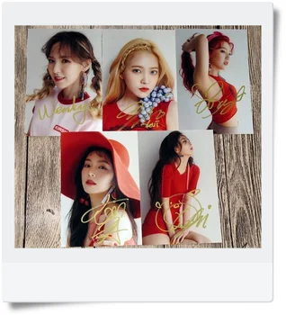 

signed KPOP RED VELVET autographed photo THE RED SUMMBER 6 inches freeshipping 072017