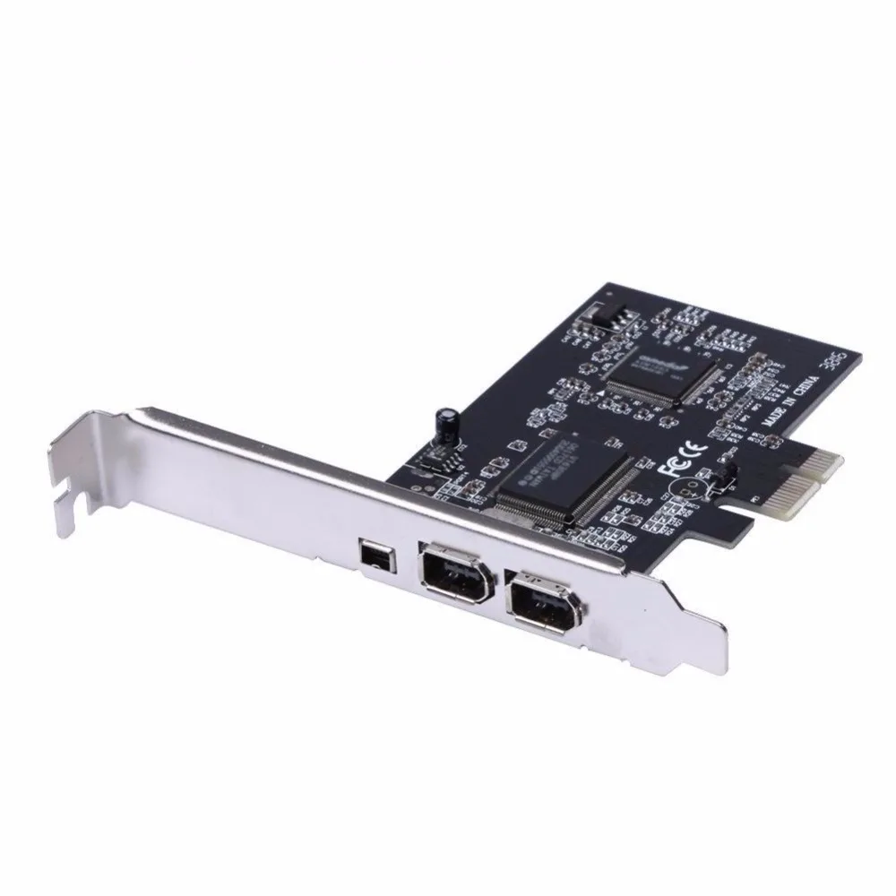 

PCI Express PCI-E 3 Port FireWire IEEE1394A VIA Chip Expansion Card Incidental Cable