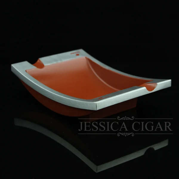Unique Pretty Gadgets Design Portable Metal Ash Tray Holder 2 Rest Daily Use Cigarette Cigar
