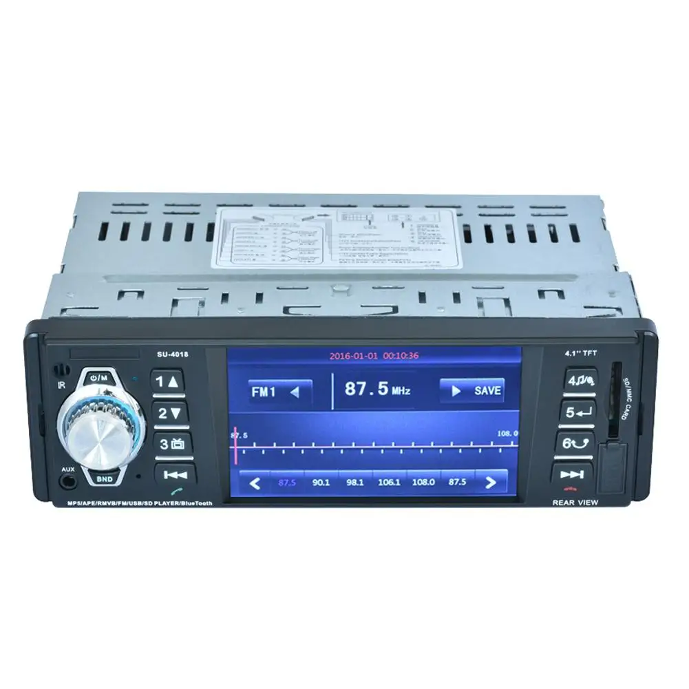 

4.1 Inch Bluetooth Rear View MP5 Player Single Spindle MP3 Player RadioStereo Audio MP5 Playerwith Bluetooth Function Support
