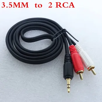 

3.5mm RCA Jack Cable 2 RCA Male to 3.5 mm Male Audio Cable 1M Aux Cable for Edifer Home Theater DVD Headphone amplifier decoder