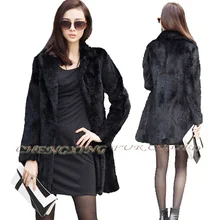 Cx-g-a-216 европейский дизайн Подлинная кролика Мех животных пальто~ груза падения