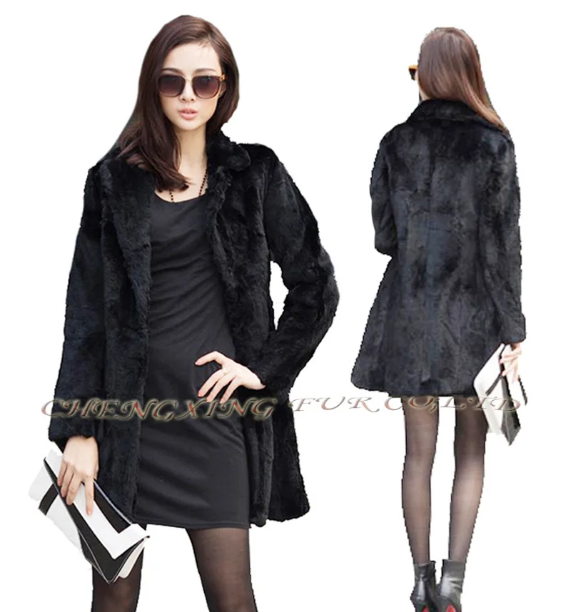 

CX-G-A-216 European Designs Genuine Rabbit Fur Coat ~ DROP SHIPPING