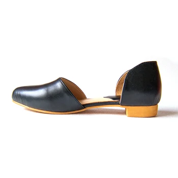 

SURU Real Leather Flats Women Pointed Toe D'orsay FlatS Shoes