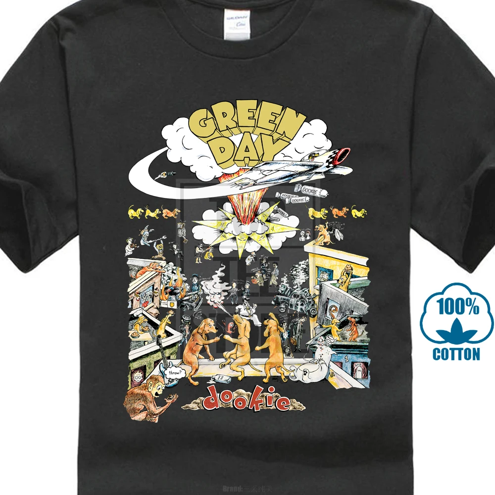 

Green Day Special Edition Men'S T Shirt 1994 Tour Dookie Tours That Rocked