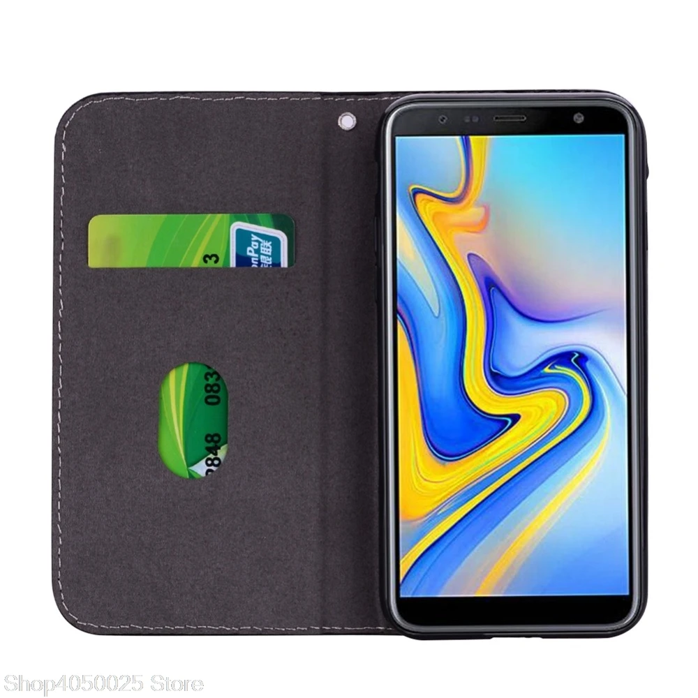 Чехол с откидной крышкой для samsung Galaxy J6 J 6 Plus J610F J610FN/DS SM-J610 SM-J610F SM-J610FN/DS бумажник с узором «крокодиловая кожа» кожаные чехлы