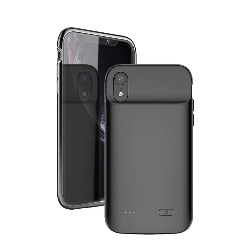

For iphone X Xs Xs MAX XR 4100/5000 mAh Power Bank Case Ultra thin Pack charger case Soft Silicon Battery Charger Case